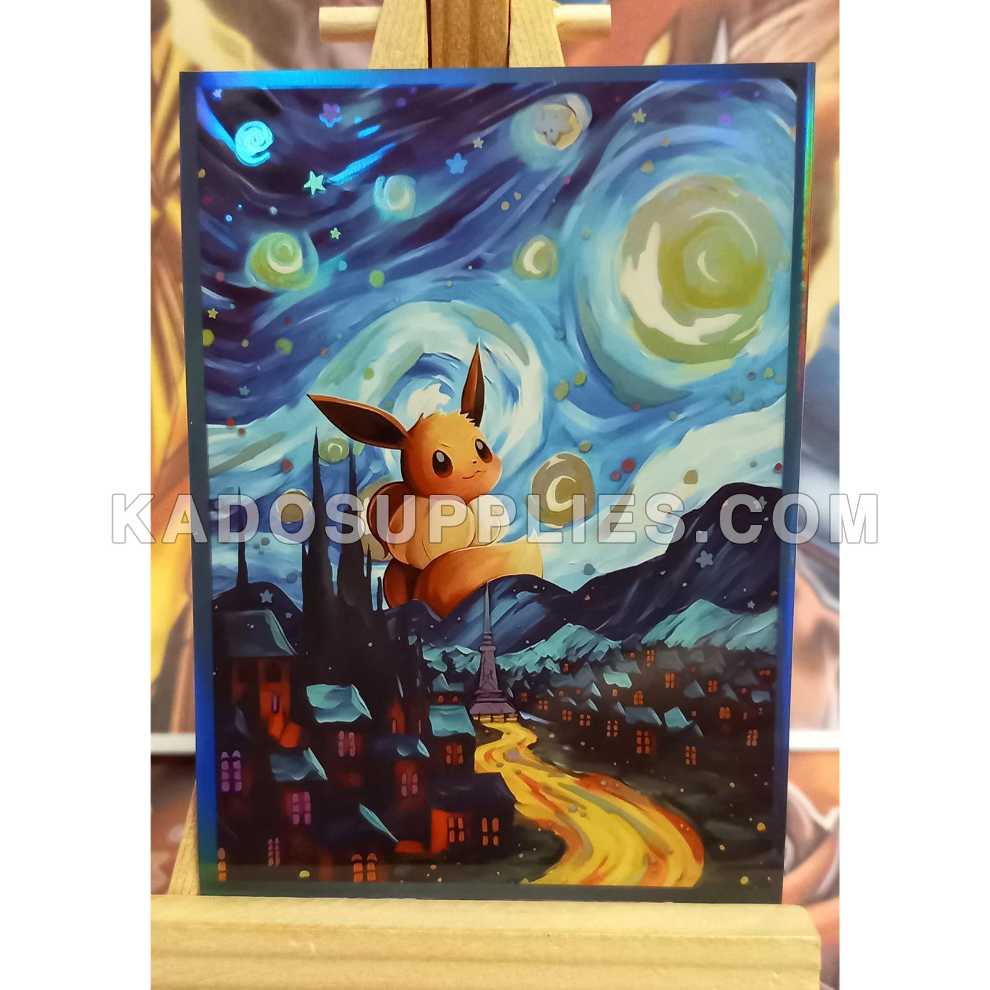 Eevee Oil Paint Series Holographic Card Sleeves