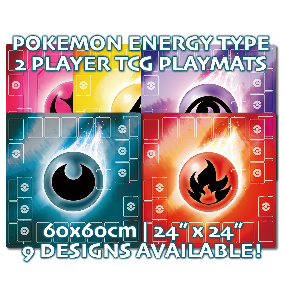 2 player pokemon card games Pokemon Card Game Energy Type 2 Player Playmats