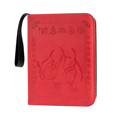 Pokemon Colored 4-Pocket Refillable Embossed PU Leather Trade Binders