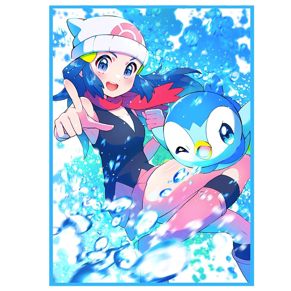 Coordinator Dawn & Piplup Holographic Card Sleeves