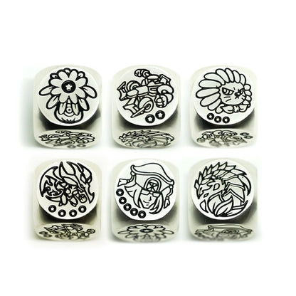 Plant Synchro Chipless Metal Dice by Manamoon (Set of 2)