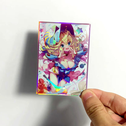 Dark Magician Says Senpai! Holographic Card Sleeves