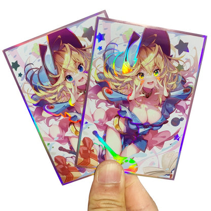 dark magician card sleeves Konami Yu-Gi-Oh! Dark Magician Girl Card Sleeves, 50ct, Tournament Legal, 63mm x 90mm
