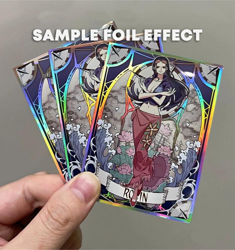 Uta Tarot Art Style One Piece Holographic Card Sleeves