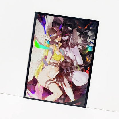 Angewomon & LadyDevimon Holographic Card Sleeves – Kado Supplies