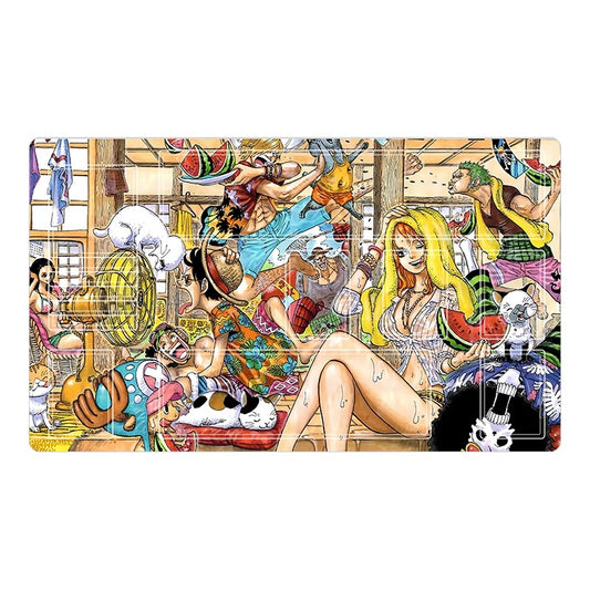 Straw Hats Summer Vacation Premium Neoprene One Piece Playmat