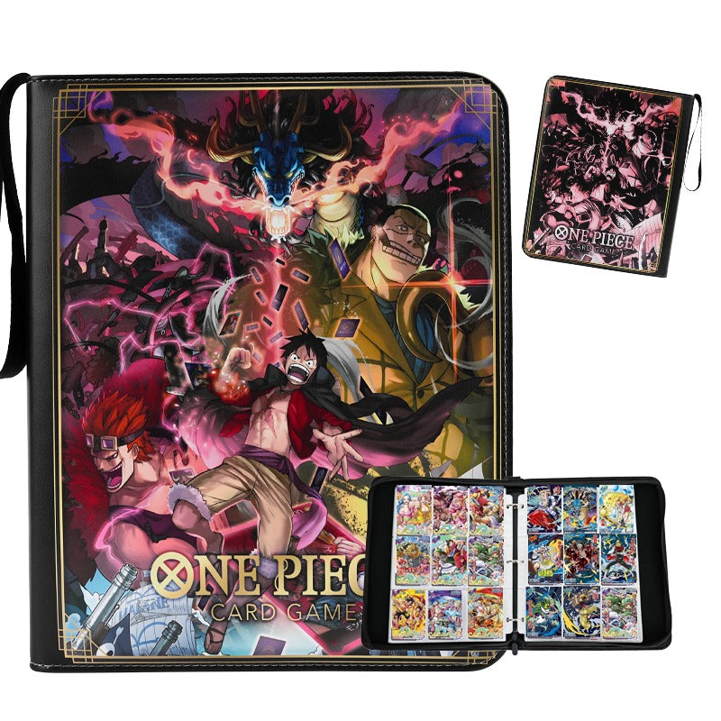 One Piece Card Game Cover Ver.4 Printed PU Leather Trade Binder