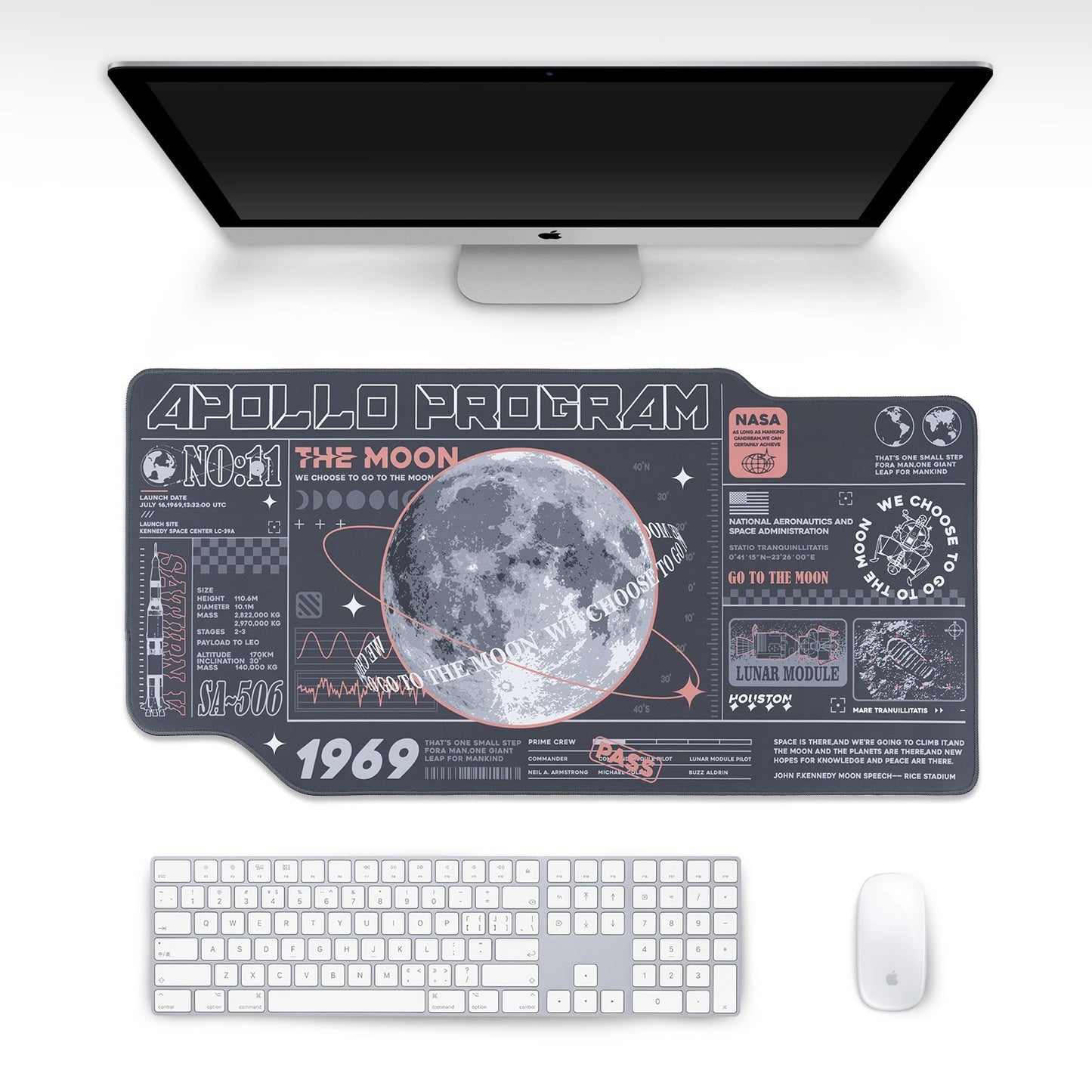 Project Apollo XL Gaming Mousepad Desk Mat