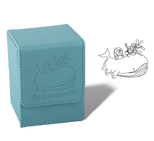 Wailord, Piplup and Magikarp Engraved PU Leather Deck Box