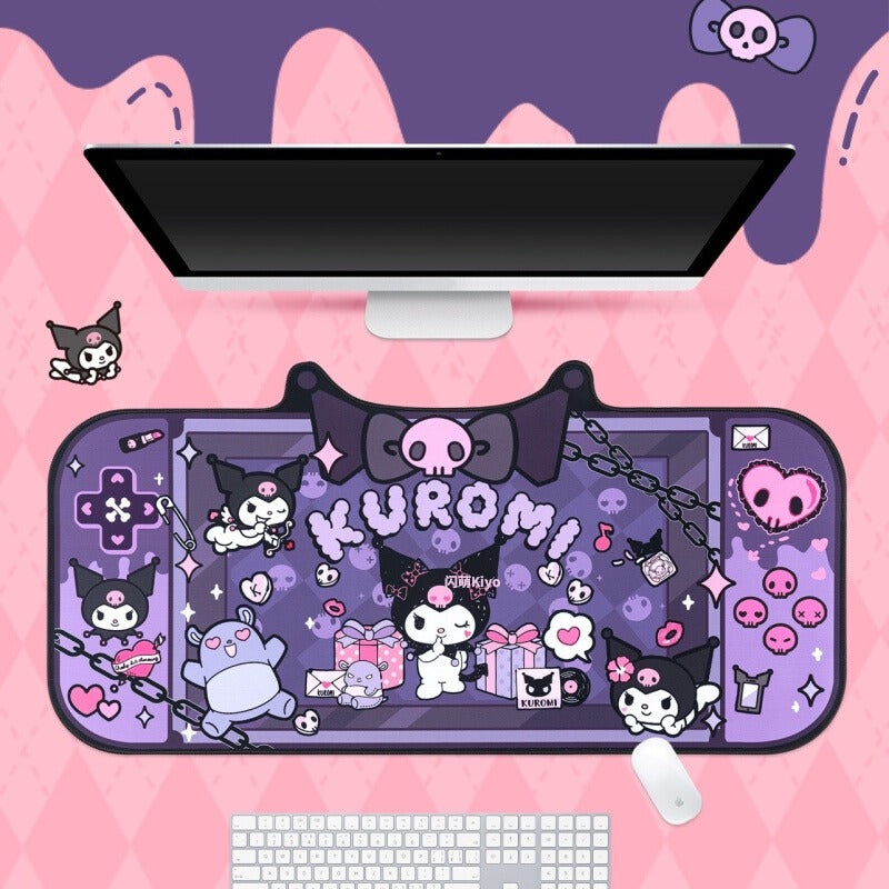 Kuromi Gaming Console Kawaii XL Gaming Mousepad Desk Mat