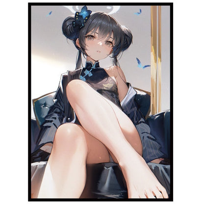 blue archive card sleeves Ryuuge Kisaki Blue Archive Holographic Card Sleeves – Kado Supplies