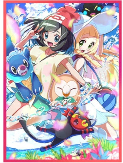 Trainer Selene and Lillie Pokemon Holographic Card Sleeves
