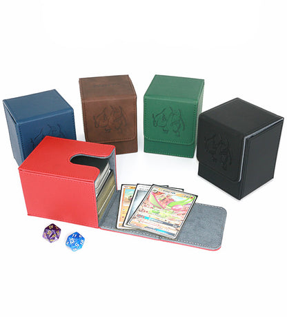 Charizard Engraved PU Leather Deck Box