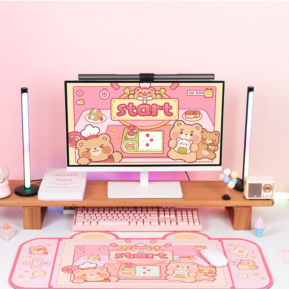 Kawaii Cooking Bears XL Gaming Mousepad Desk Mat