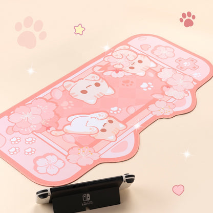 Kawaii Kittens Sakura XL Gaming Mousepad Desk Mat