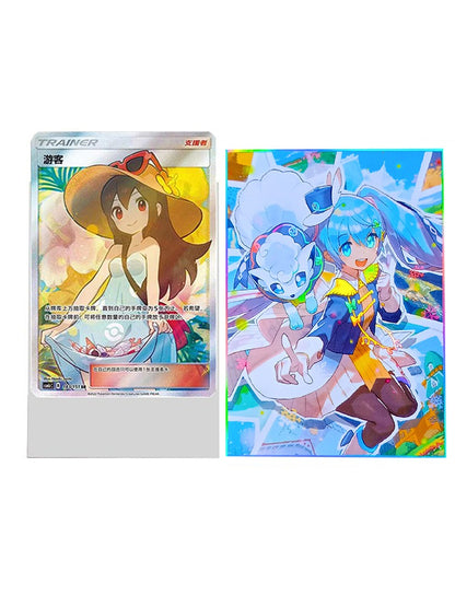 alolan vulpix card sleeves TCG : Sleeves Goupix - Pokmon Center - 64 Pokmon Cards Accessory This set includes 64 premium card sleeves Snow Miku & Alolan Vulpix