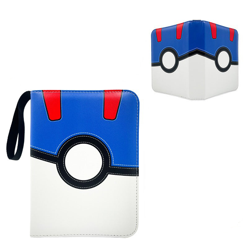 Poke Ball Stitched PU Leather Trade Binder Kado Supplies Poke Ball Stitched PU Leather Trade Binder Kado Supplies