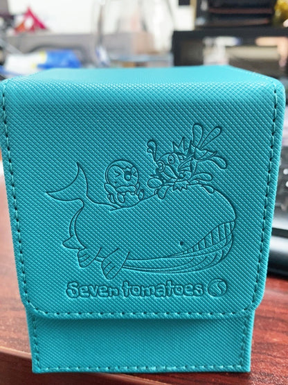 Wailord, Piplup and Magikarp Engraved PU Leather Deck Box