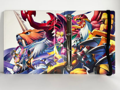 Digimon Refillable Embossed PU Leather Trade Binders