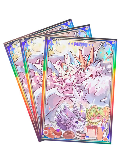 Adorable Purrely Family Holographic Card Sleeves