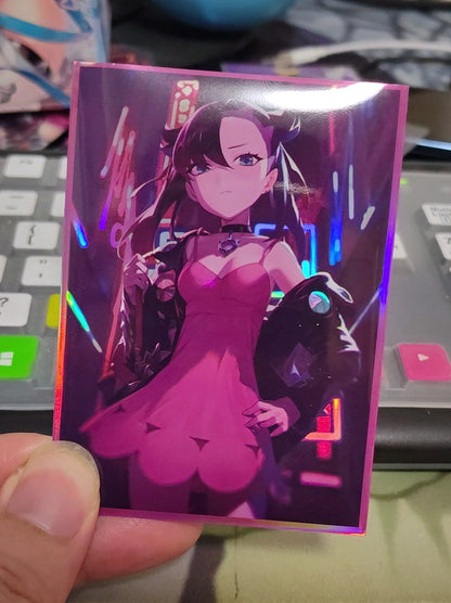 custom pokemon card sleeves Trainer Marnie Holographic Card Sleeves – Kado Supplies