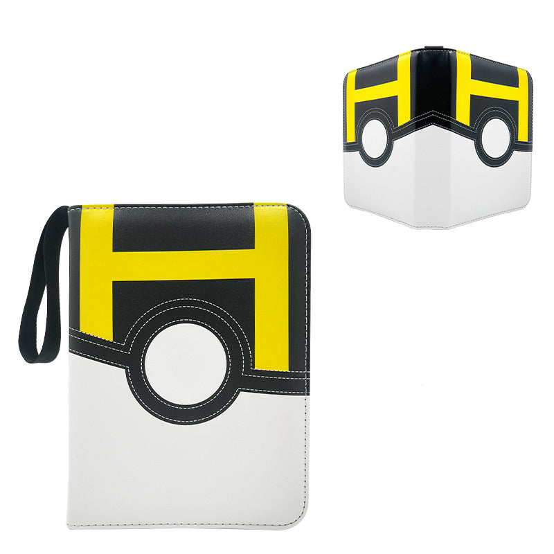 Poke Ball Stitched PU Leather Trade Binder Kado Supplies Poke Ball Stitched PU Leather Trade Binder Kado Supplies