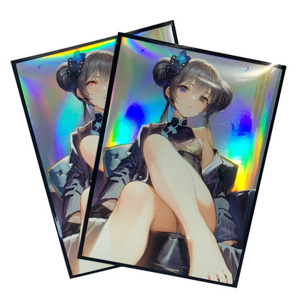 blue archive card sleeves Blue Archive Rikuhachima Aru doujin Card Sleeve Protector