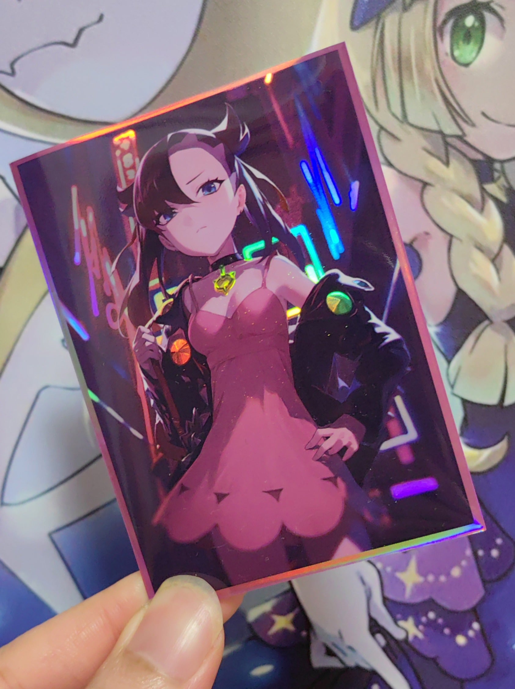 Trainer Marnie Holographic Card Sleeves