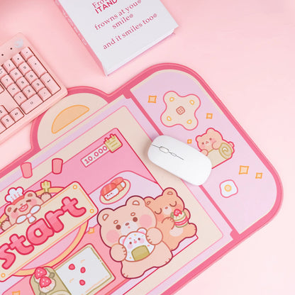 Kawaii Cooking Bears XL Gaming Mousepad Desk Mat