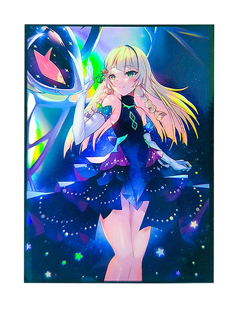 Trainer Lillie and Pokemon Lunala Holographic Card Sleeves