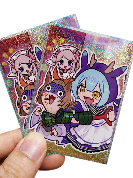Cute Laundry Dragonmaid Glitter Holographic Card Sleeves
