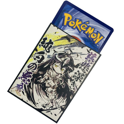 albedo card sleeves 60PCS Genuine Anime Overlord Card Sleeves Albedo Figures Pokemon WS DTCG OPCG PTCG Trading Cards Laser Shine Protective Case