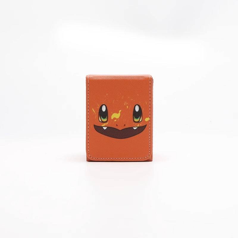 Cute HD Facial Prints PU Leather Deck Box