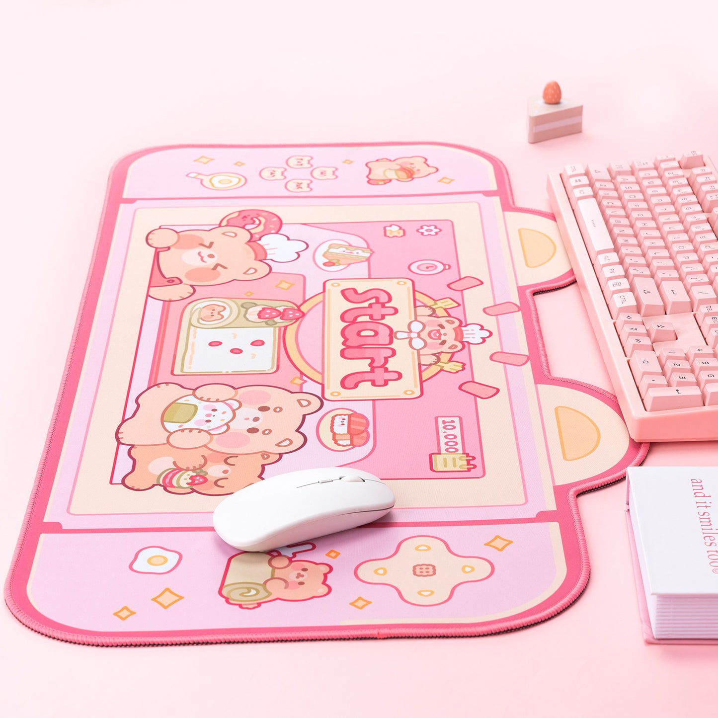 Kawaii Cooking Bears XL Gaming Mousepad Desk Mat