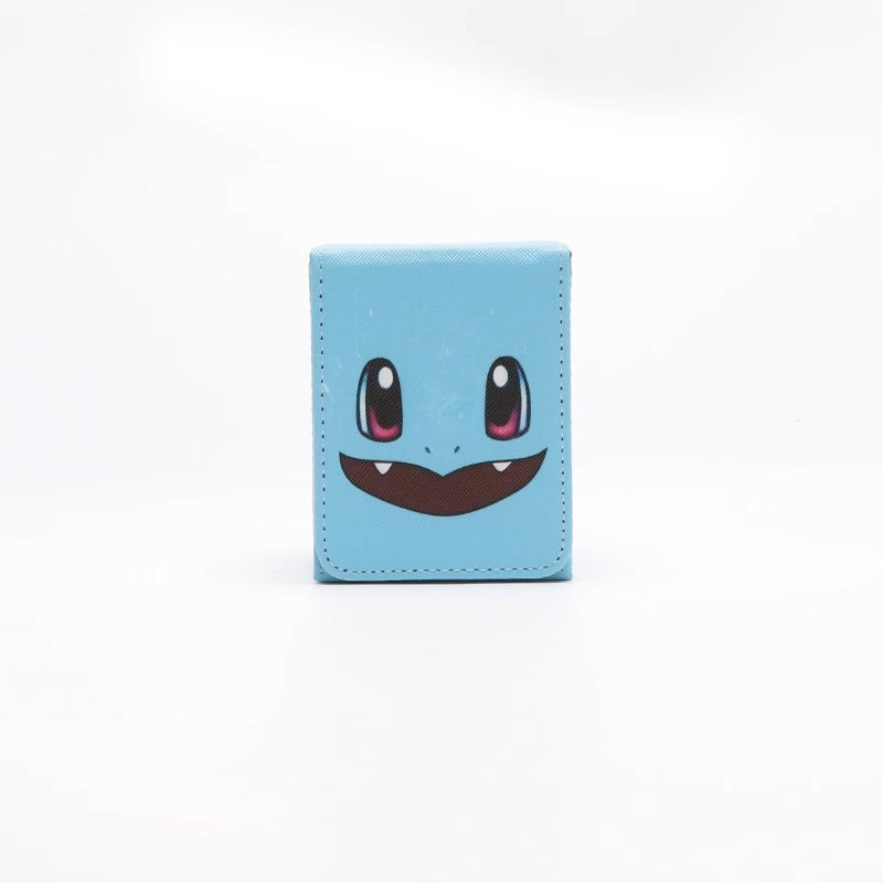 Cute HD Facial Prints PU Leather Deck Box