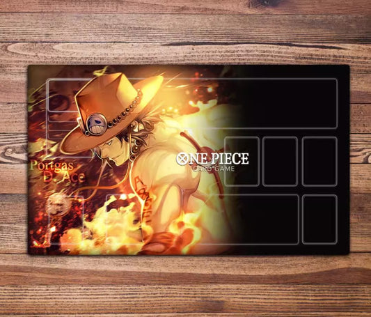 Portgas D. Ace Flames Premium Neoprene One Piece Playmat