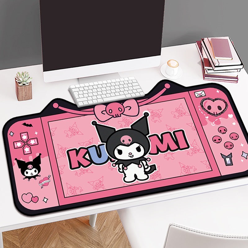 Kuromi Game Console Designs Kawaii XL Gaming Mousepad Desk Mat