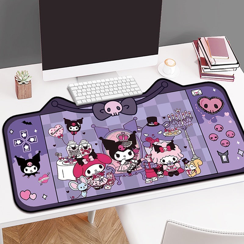 Kuromi Game Console Designs Kawaii XL Gaming Mousepad Desk Mat