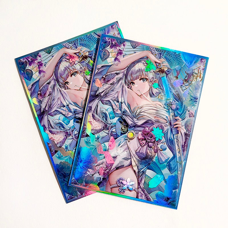 Kamisato Ayaka Genshin Impact Holographic Card Sleeves