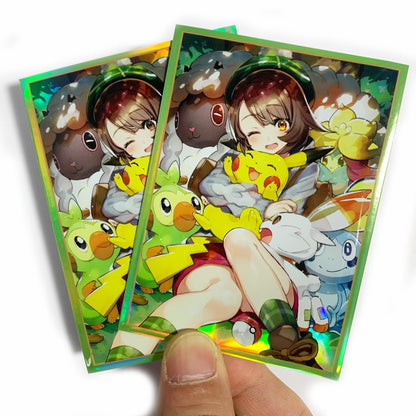 Trainer Gloria Pokemon Holographic Card Sleeves