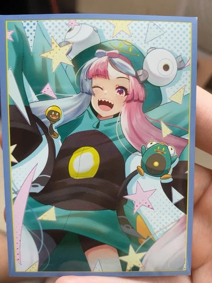 Gym Leader Iono Bellibolt Cosplay Pokemon Holographic Card Sleeves
