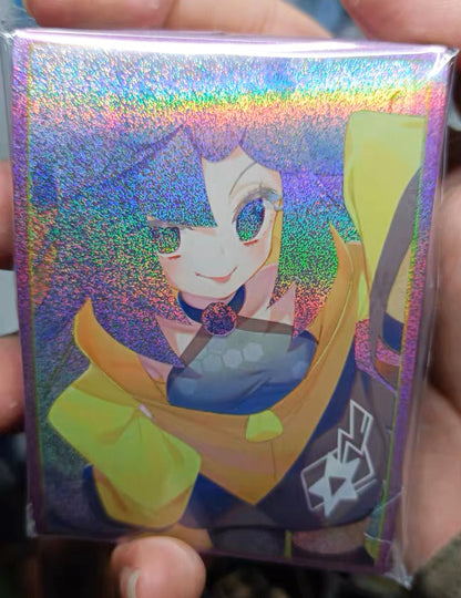 Pokemon Streamer Iono Close-up Holographic Card Sleeves