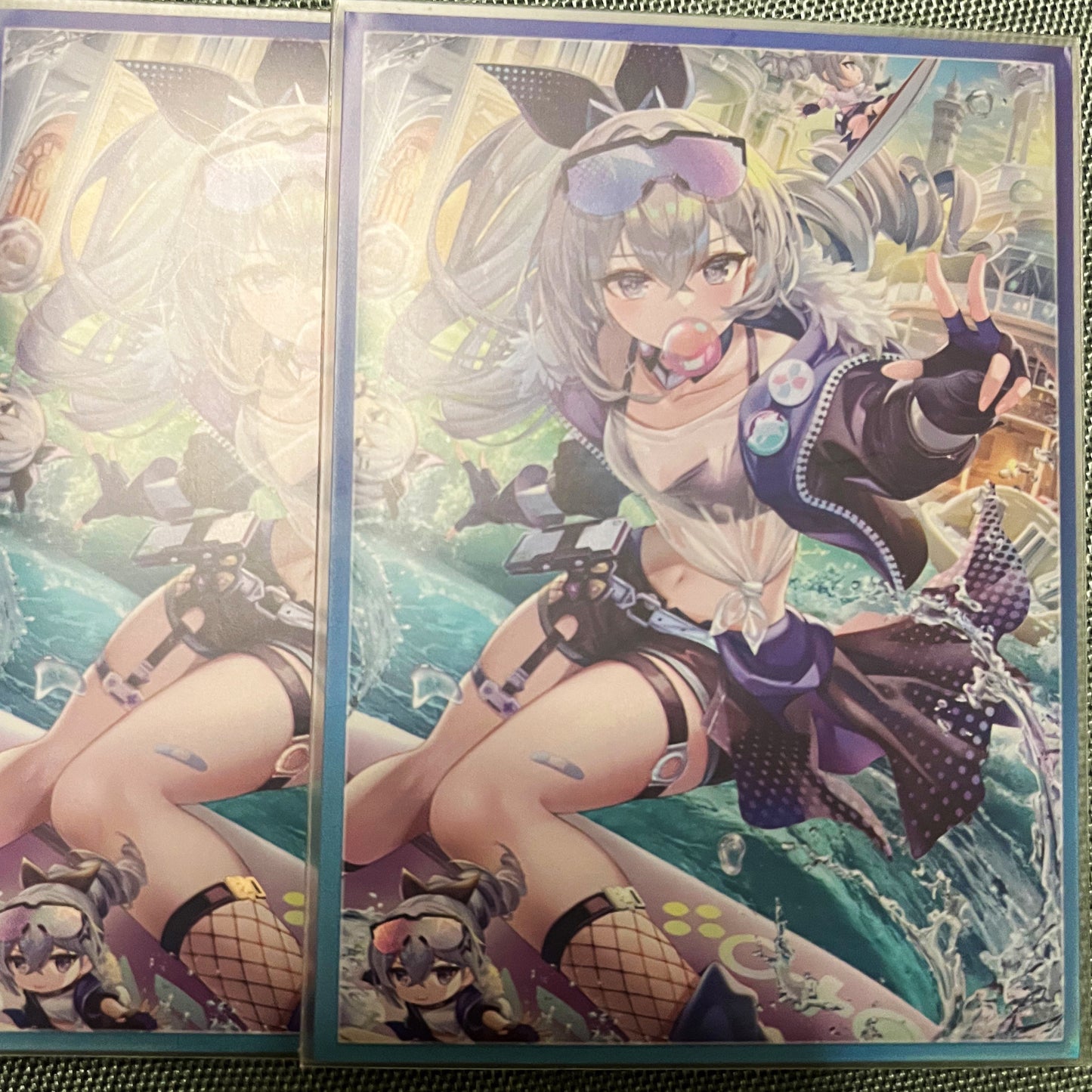 Honkai Star Silver Wolf Holographic Card Sleeves