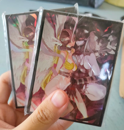 Angewomon & LadyDevimon Holographic Card Sleeves