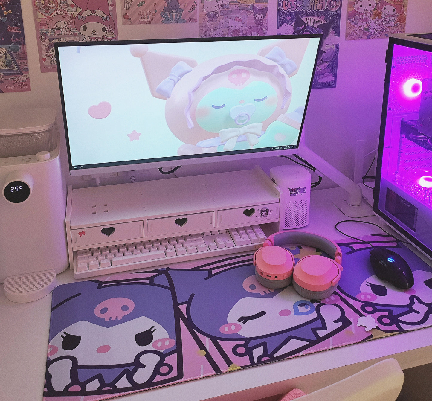 Kuromi Various Designs Kawaii XL Gaming Mousepad Desk Mat