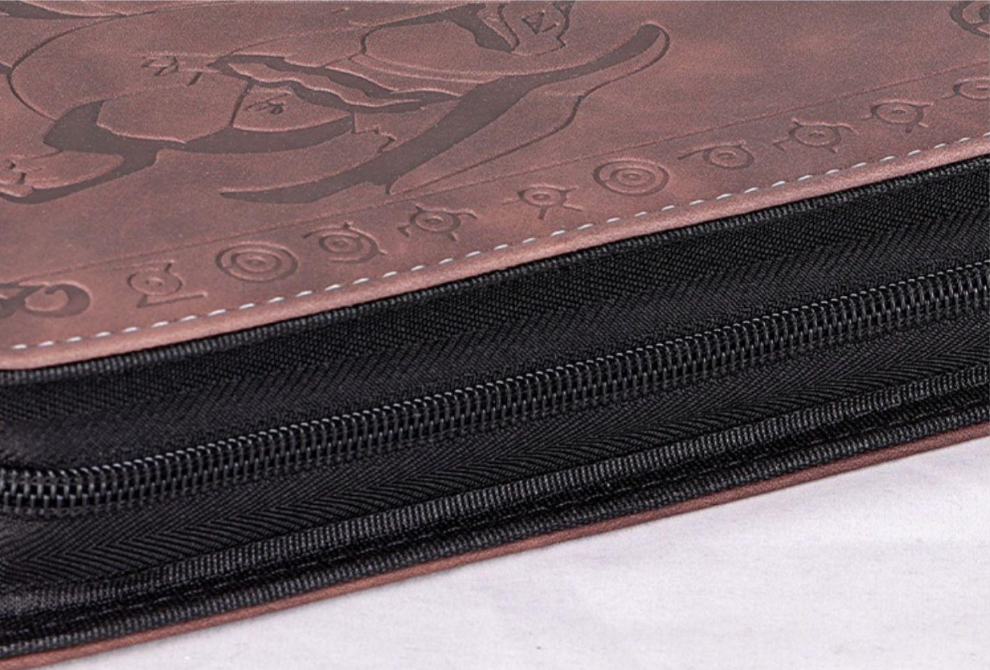 Pokemon Brown 4-Pocket Refillable Embossed PU Leather Trade Binders