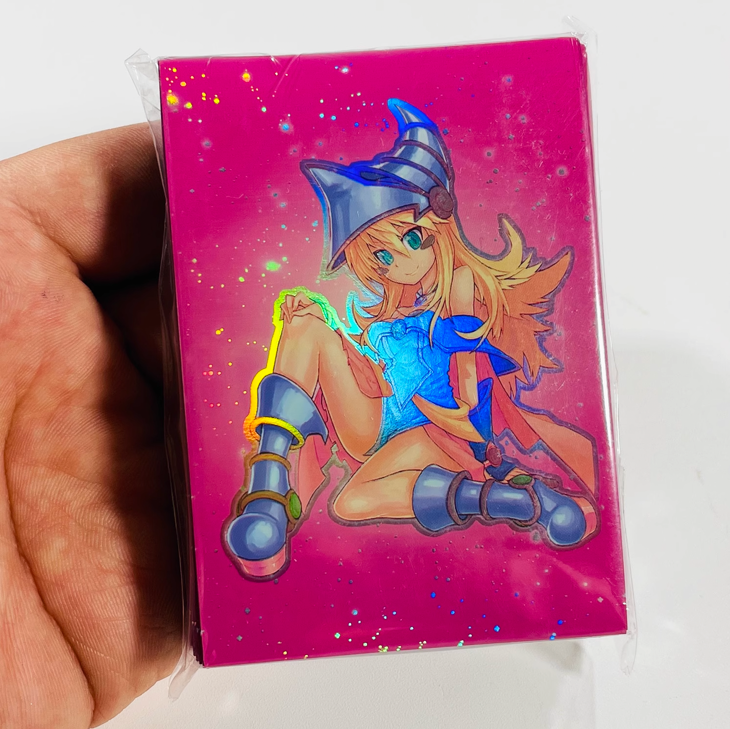 Dark Magician Girl Pink Holographic Card Sleeves Kado Supplies Dark Magician Girl Pink Holographic Card Sleeves Kado Supplies