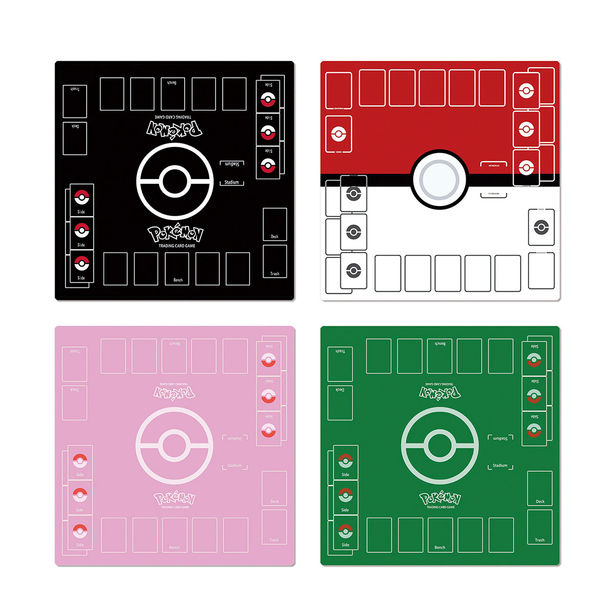 Pokemon Card Game Minimalist 2 Player Playmats
