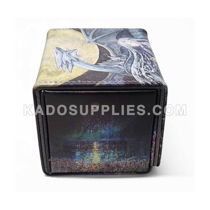 Blue Eyes White Dragon & Silver Lady PU Leather Deck Box Kado Supplies Blue Eyes White Dragon & Silver Lady PU Leather Deck Box Kado Supplies
