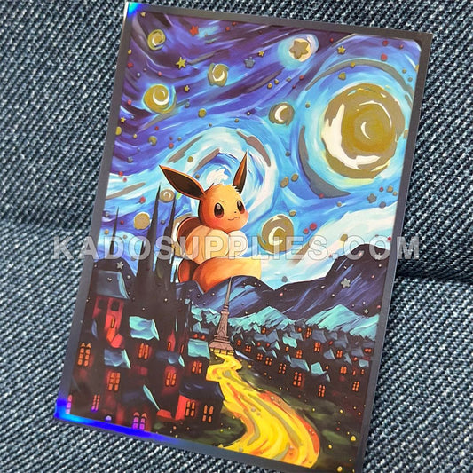 Eevee Oil Paint Series Holographic Card Sleeves